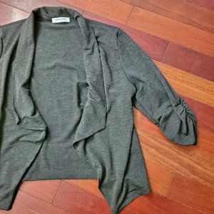 Gray Open Front Blazer